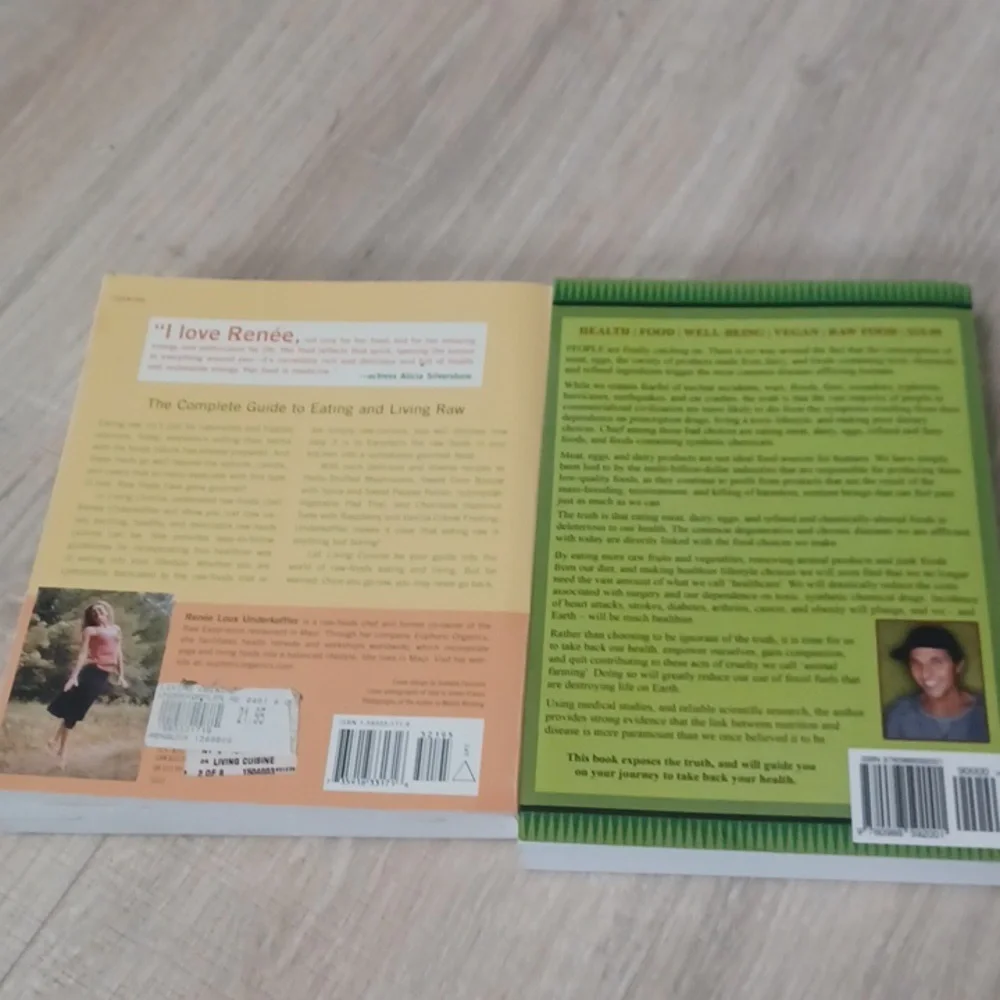 Raw Vegan Cookbook Bundle: Living Cuisine & The Raw Cure Vegan recipes